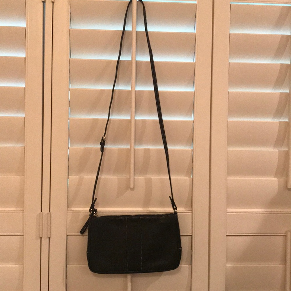 Coach black crossbody bag